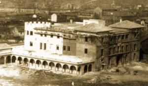 Reconstrución del palacio hacía 1944